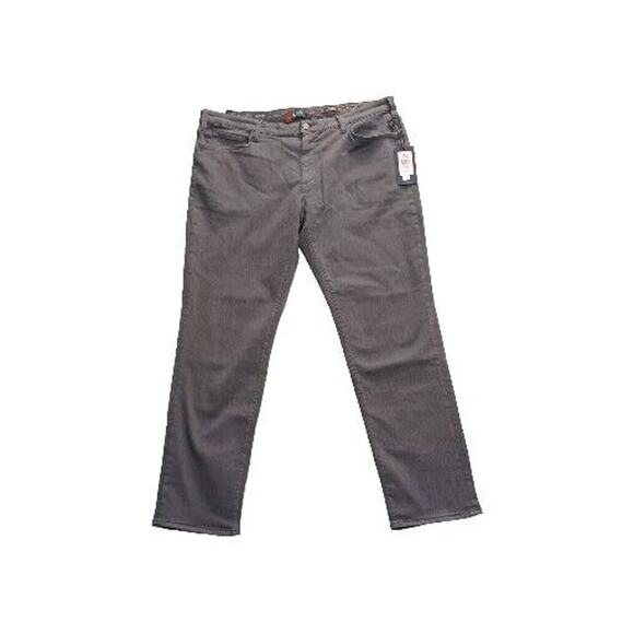 34 Heritage Mens 44x34 Charisma Diagonal Gray Jeans SOFT Comfort Rise Pants
